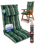 Beautissu 6er Set Premium Hochlehner Auflage Kopfpolster 120x50cm Sun-HL
