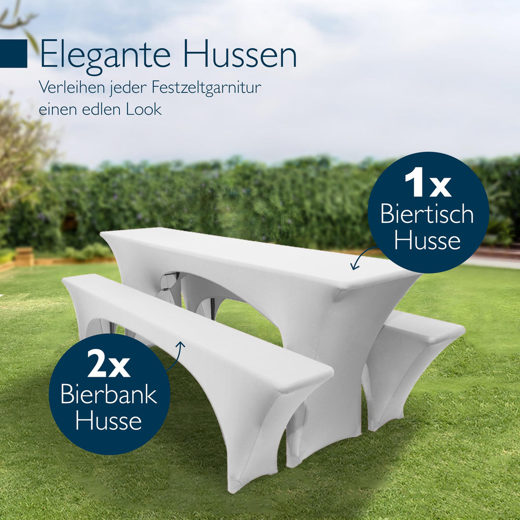 Beautissu Stretchhussen Set 3tlg. Victoria