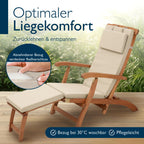 Beautissu Deckchair Auflage – 100% wasserdicht & wetterfest – QD-DC