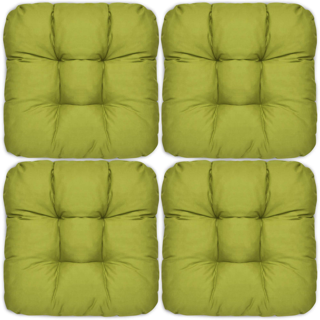Beautissu 4er Set Sitzkissen 40x40 cm Lisa