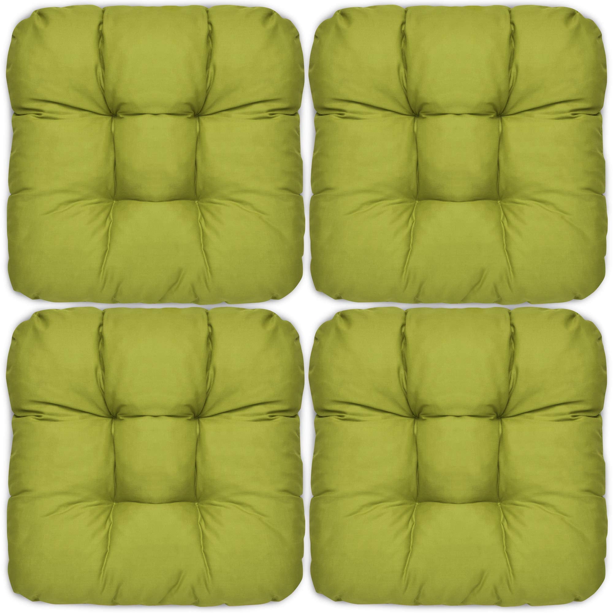 Beautissu 4er Set Sitzkissen 40x40 cm Lisa