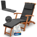 Beautissu Deckchair Auflage – 100% wasserdicht & wetterfest – QD-DC
