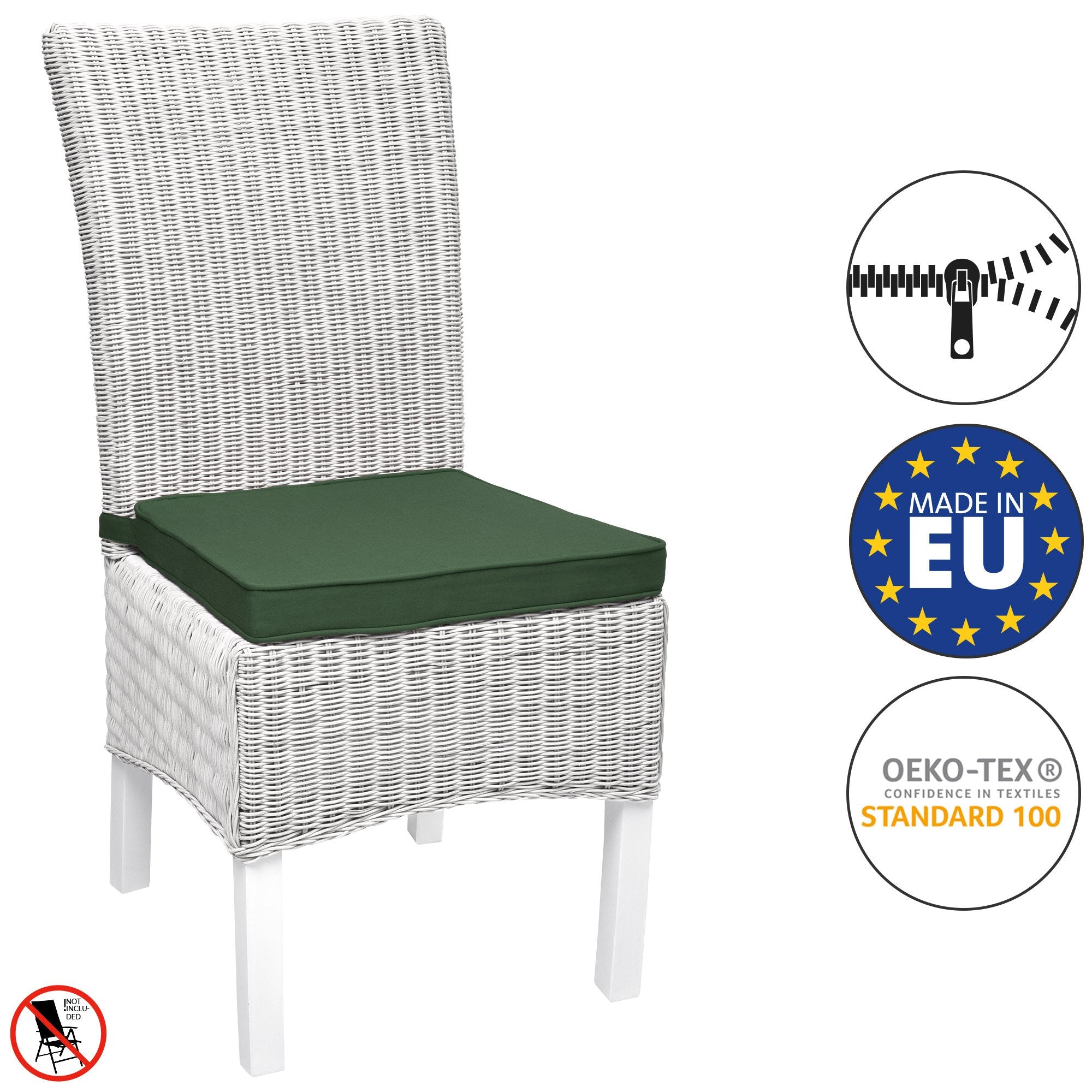 Beautissu Loft SK Stuhlkissen 45x40 cm