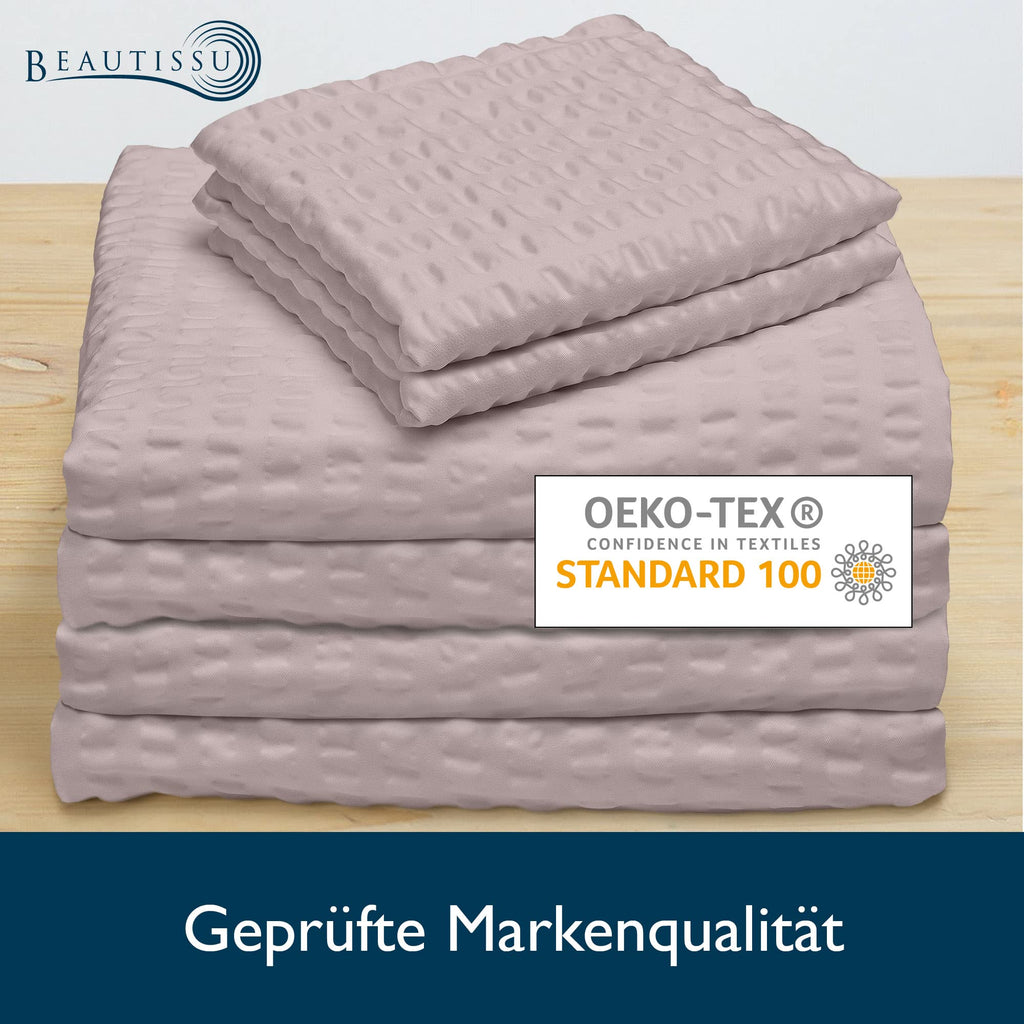 Beautissu Seersucker Bettwäsche Meline