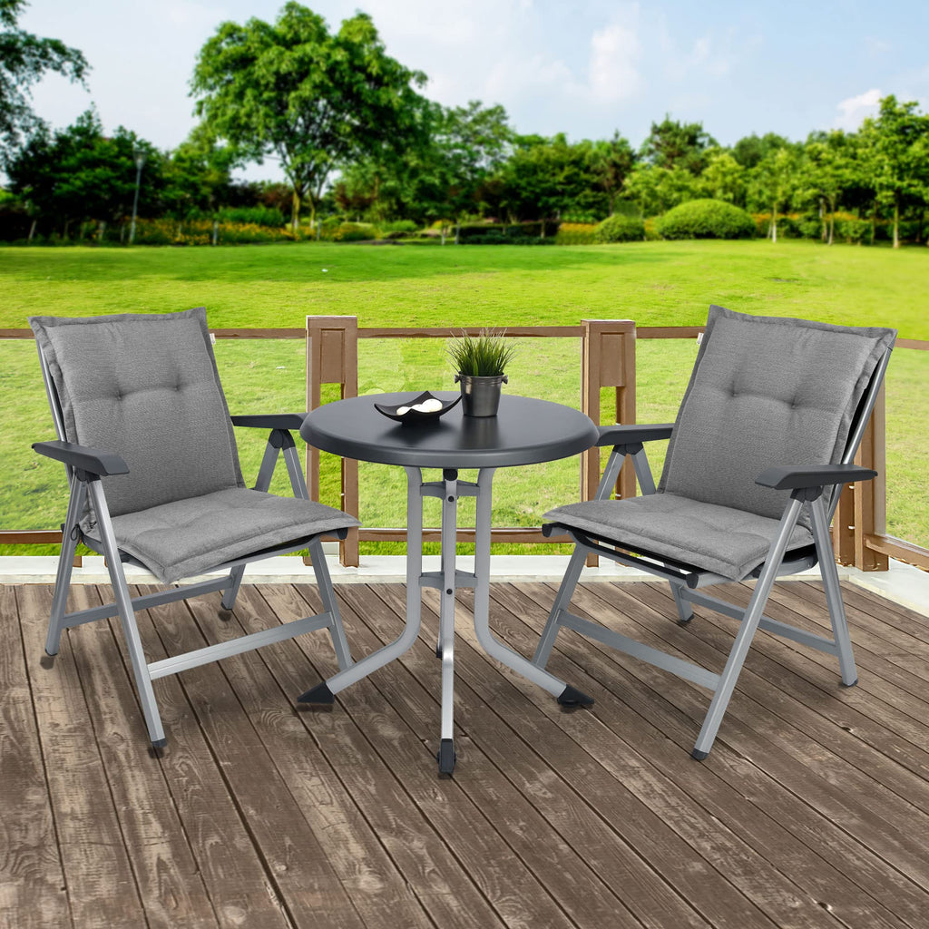 Beautissu Premium Gartenstuhlauflage Niedriglehner 105x50x7cm HighLux NL