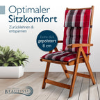 Beautissu 6er Set Premium Hochlehner Auflage Kopfpolster 120x50cm Sun-HL