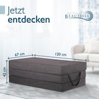 Beautissu Premium XL Klappmatratze  inkl. Tasche