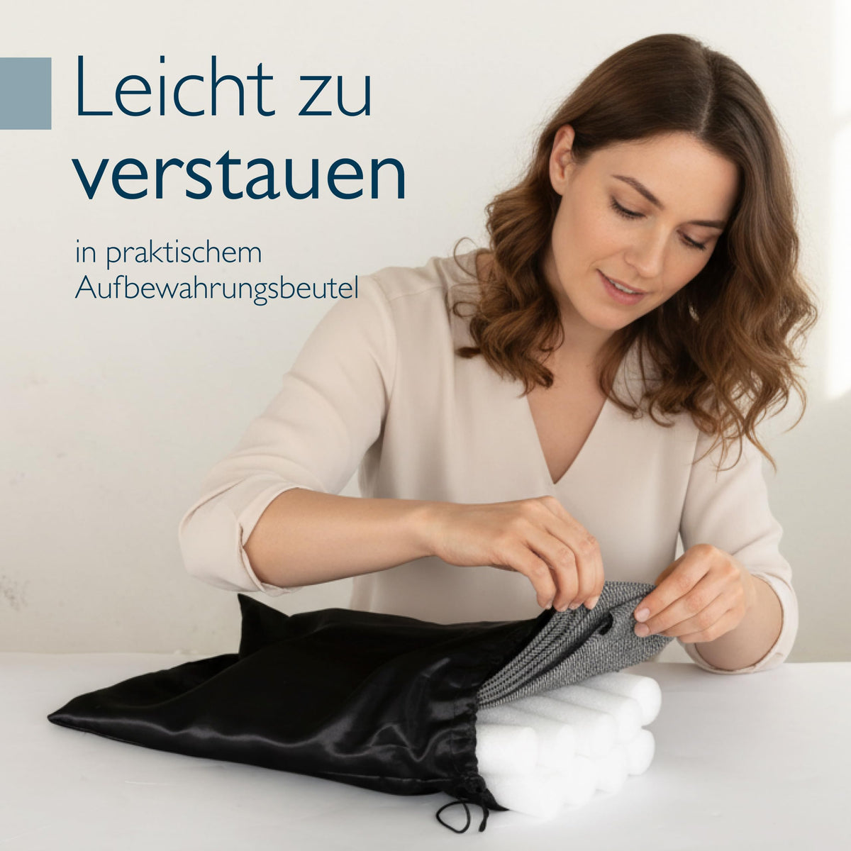 Beautissu Doppelter Zugluftstopper für Türen Größe verstellbar Innentür