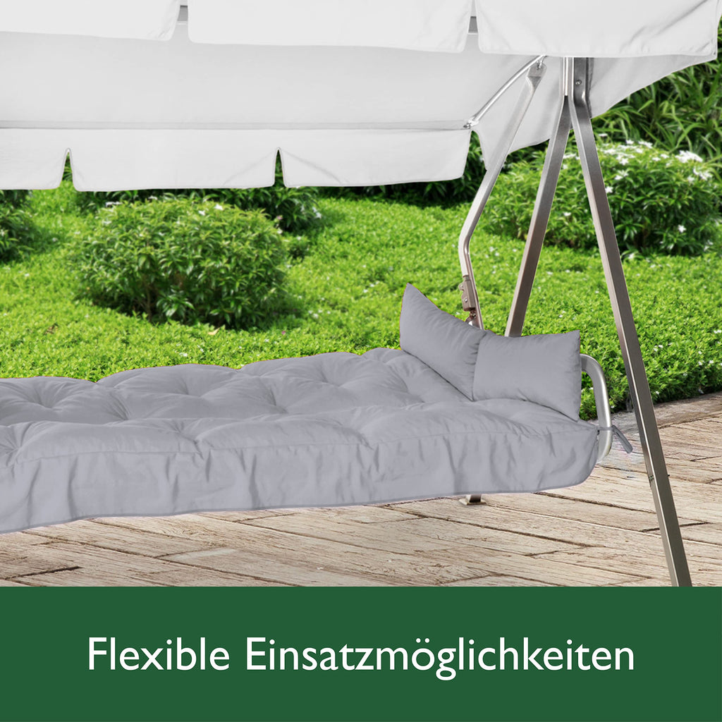 Beautissu Sitzkissen für Hollywoodschaukel 180x50x8cm Flair HS