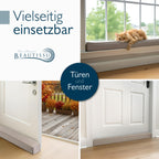 Beautissu Zugluftstopper für Türen & Fenster in div. Farben & Größen – Marin