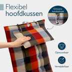 Beautissu 6er Set Premium Hochlehner Auflage Kopfpolster 120x50cm Sun-HL