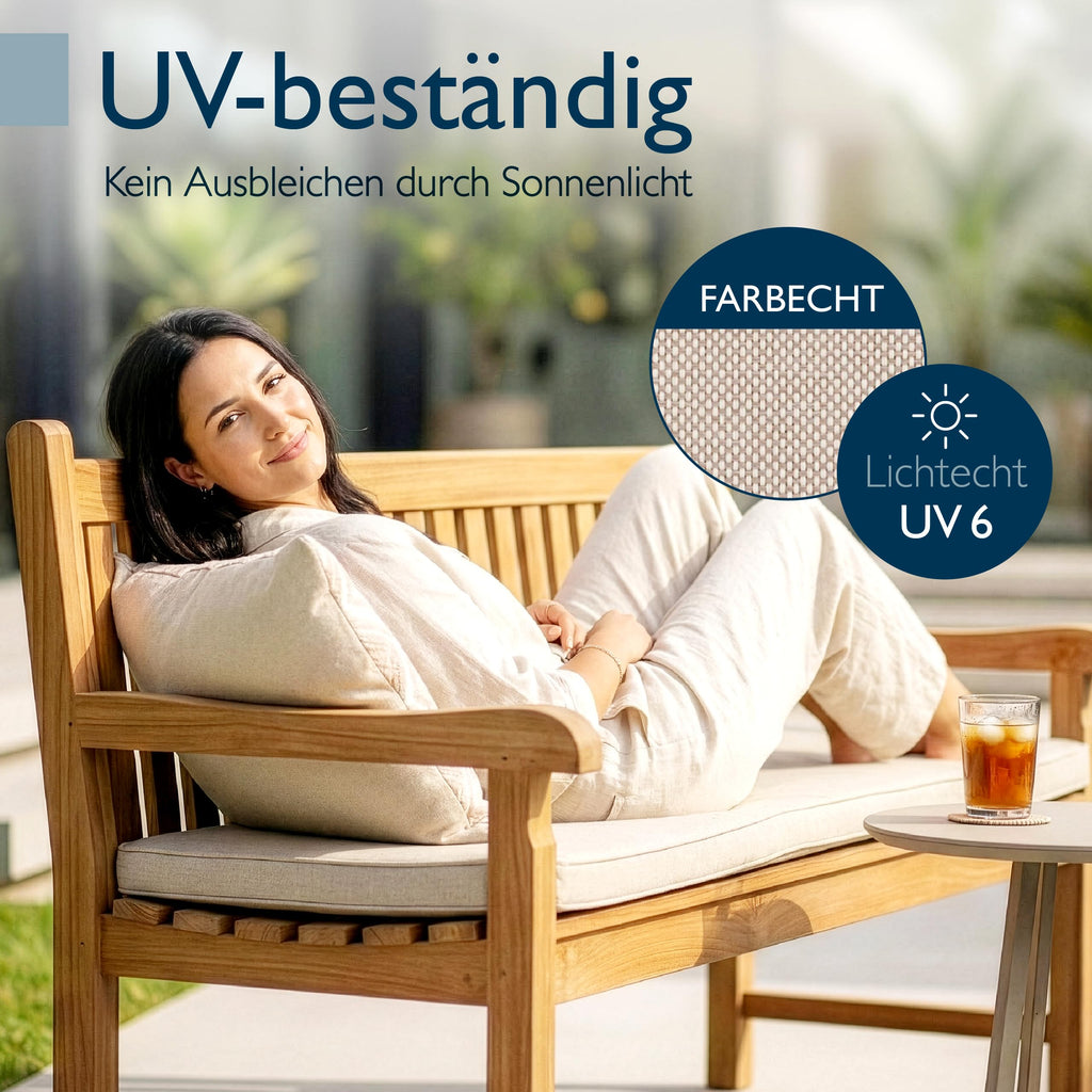 Beautissu Bankauflage 100% Wasserdicht – in div. Farben & Größen – QD-BK