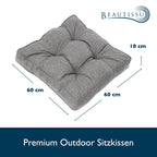 Beautissu Outdoor Loungekissen 60x60cm BeauFlair