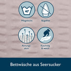 Beautissu Seersucker Bettwäsche Meline