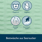 Beautissu Seersucker Bettwäsche Meline