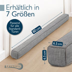 Beautissu Zugluftstopper für Türen & Fenster in div. Farben & Größen – Marin