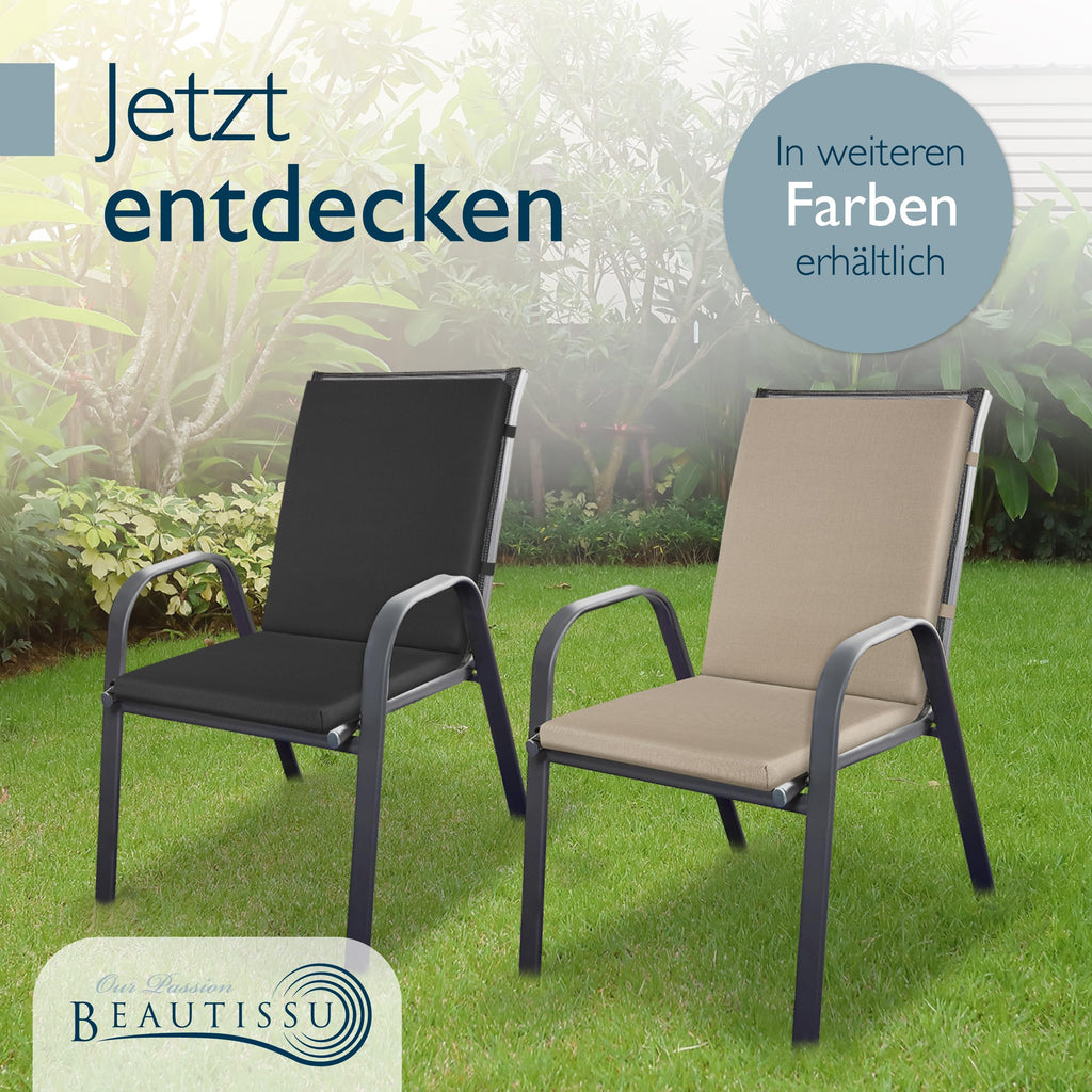 Beautissu Premium Niedriglehner Auflage 100x50cm