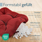 Beautissu 4er Set Premium Stuhlkissen 40x40 cm HighLux SK