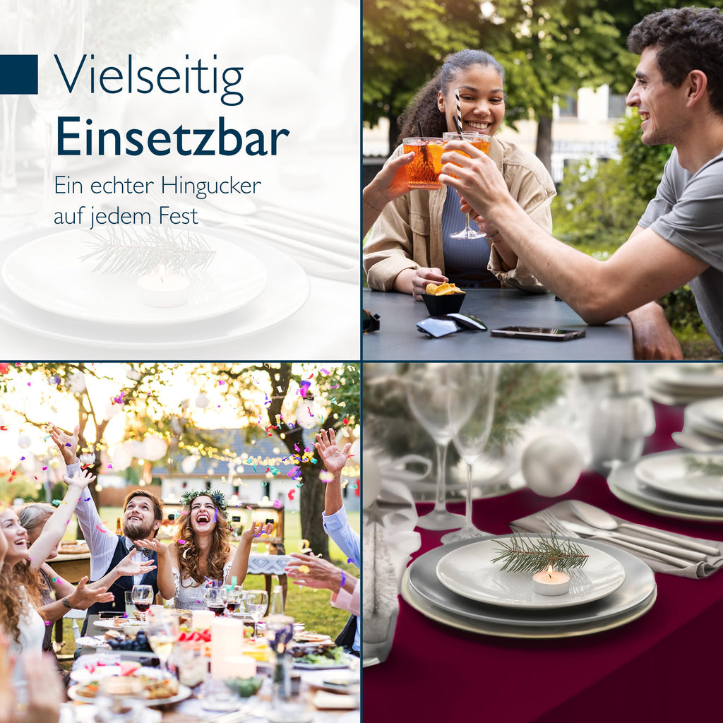 Beautissu Stretchhussen Set 3tlg. Victoria