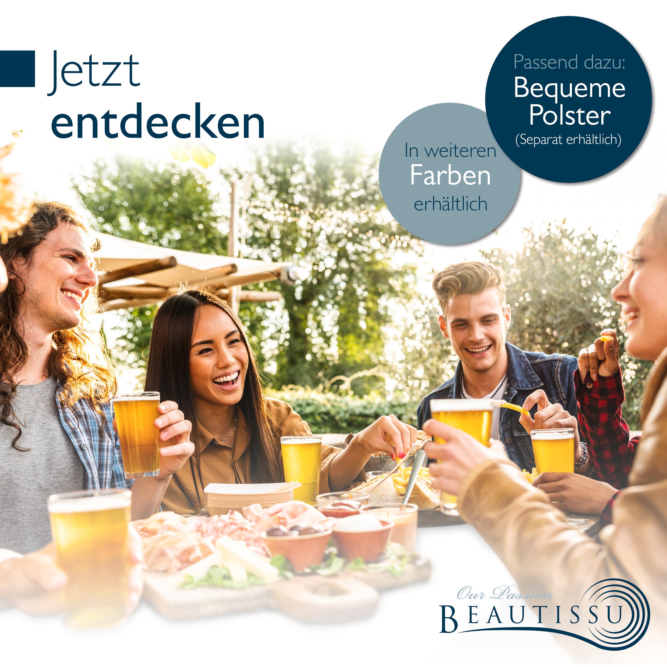 Beautissu Stretchhussen Set 3tlg. Victoria