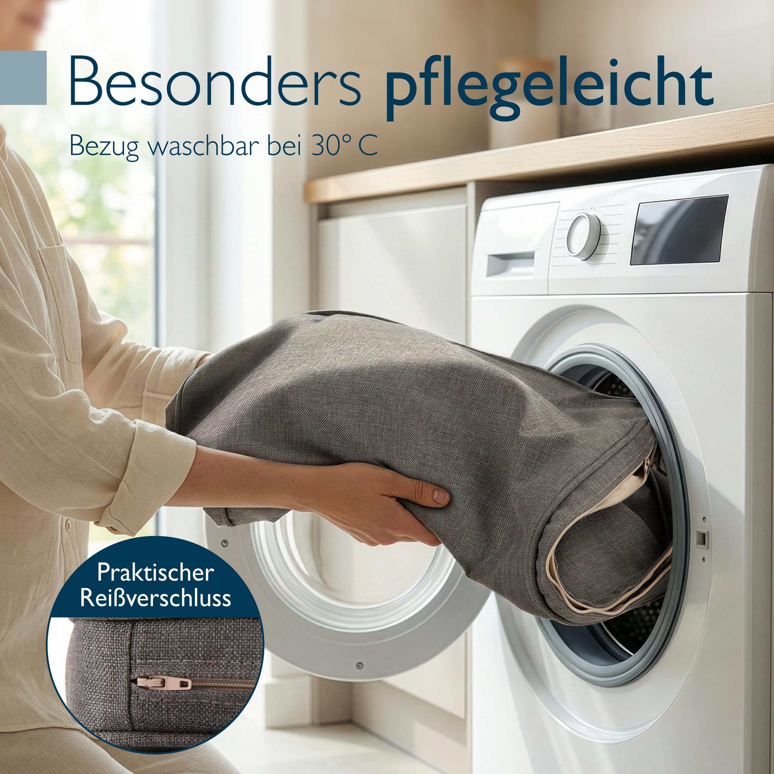 Beautissu Bankauflage Outdoor Wetterfest – Calme BK