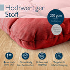 Beautissu 4er Set Premium Stuhlkissen 40x40 cm HighLux SK