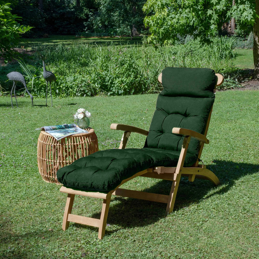 Beautissu Bequeme Liegenauflage Deckchair & Sonnenliegen 200x50cm Flair DC