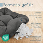 Beautissu 4er Set Premium Stuhlkissen 35x35 cm HighLux SK