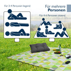 Beautissu XXL Picknickdecke Wasserdicht Isoliert Bella