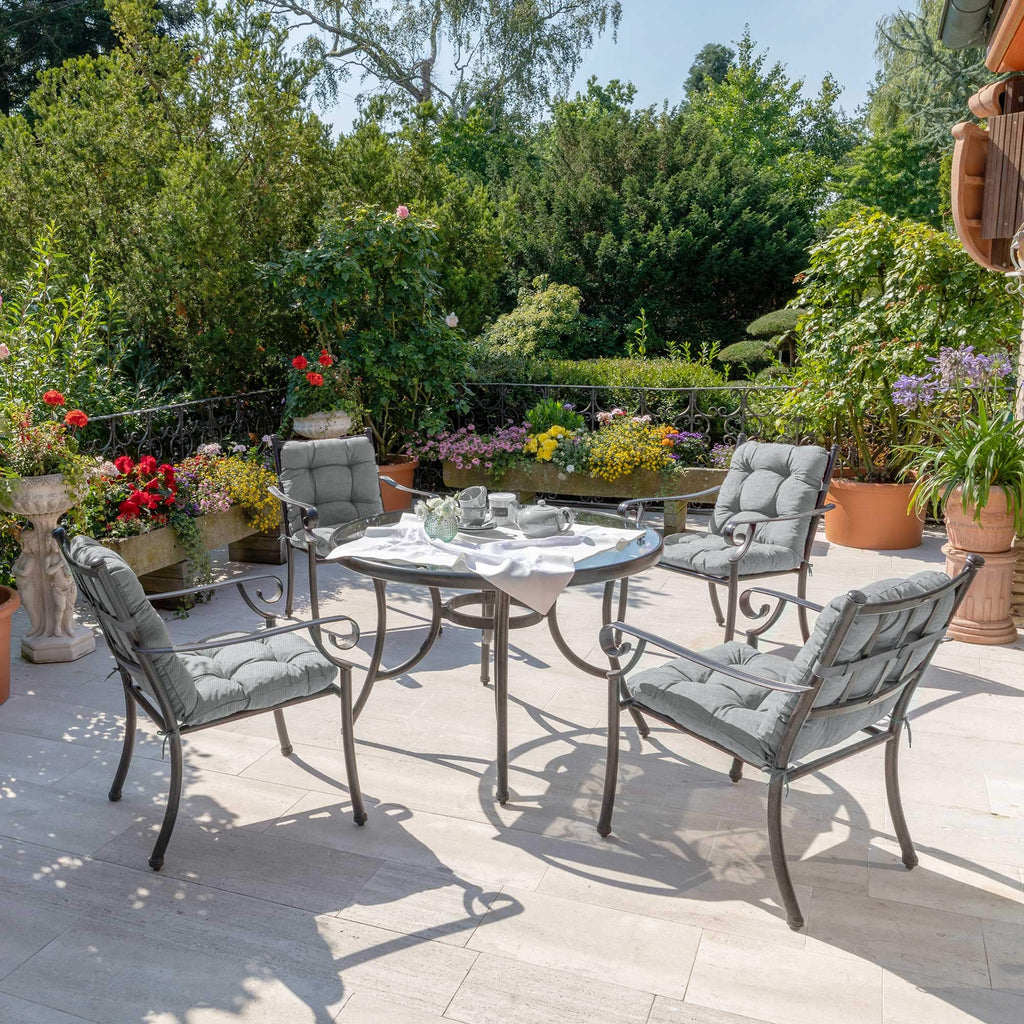 Beautissu Niedriglehner Auflagen Set Flair NL 100x50x8cm