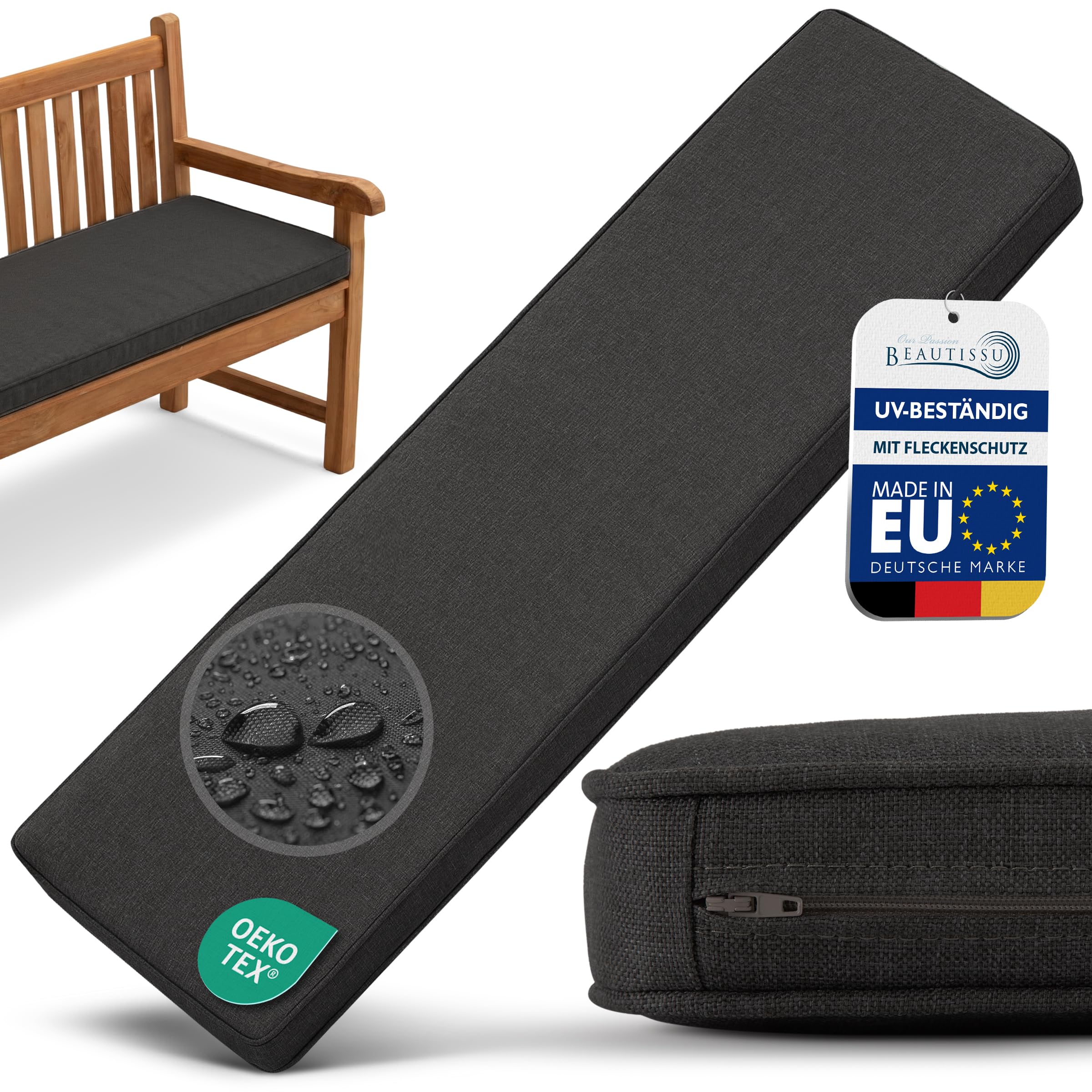 Beautissu Bankauflage Outdoor Wetterfest – Calme BK
