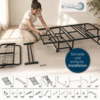 Beautissu Gästebett Klappbar 90x200cm - 13cm Dicke Matratze - Traumkraft