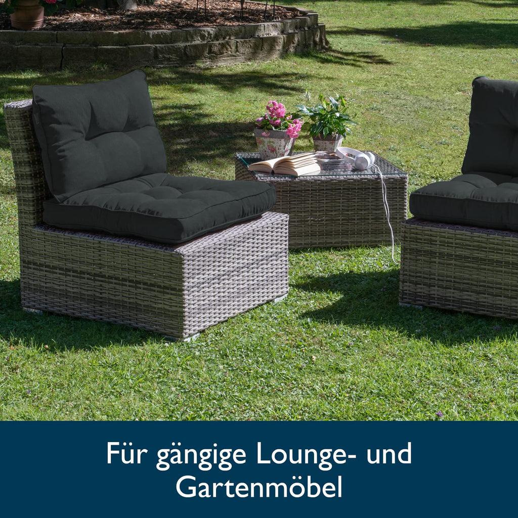 Beautissu Lounge Kissen Outdoor 50x50 cm xLuna