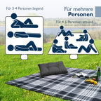 Beautissu XXL Picknickdecke Wasserdicht Isoliert Bella