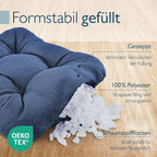 Beautissu 4er Set Premium Stuhlkissen 40x40 cm HighLux SK