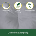 Beautissu Sitzkissen für Hollywoodschaukel 180x50x8cm Flair HS