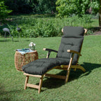 Beautissu Bequeme Liegenauflage Deckchair & Sonnenliegen 200x50cm Flair DC