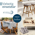 Beautissu 4er Set Premium Stuhlkissen 40x40 cm HighLux SK