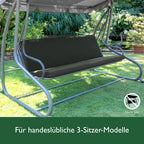 Beautissu Hollywoodschaukel 3 Sitzer Polsterauflagen 2er Set Loft HS