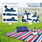 Beautissu XXL Picknickdecke Wasserdicht Isoliert Bella