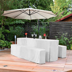 Beautissu 3tlg Hussen Bierzeltgarnitur Set Basic L