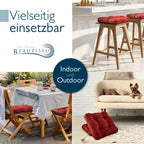 Beautissu 4er Set Premium Stuhlkissen 40x40 cm HighLux SK