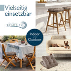 Beautissu 4er Set Premium Stuhlkissen 40x40 cm HighLux SK