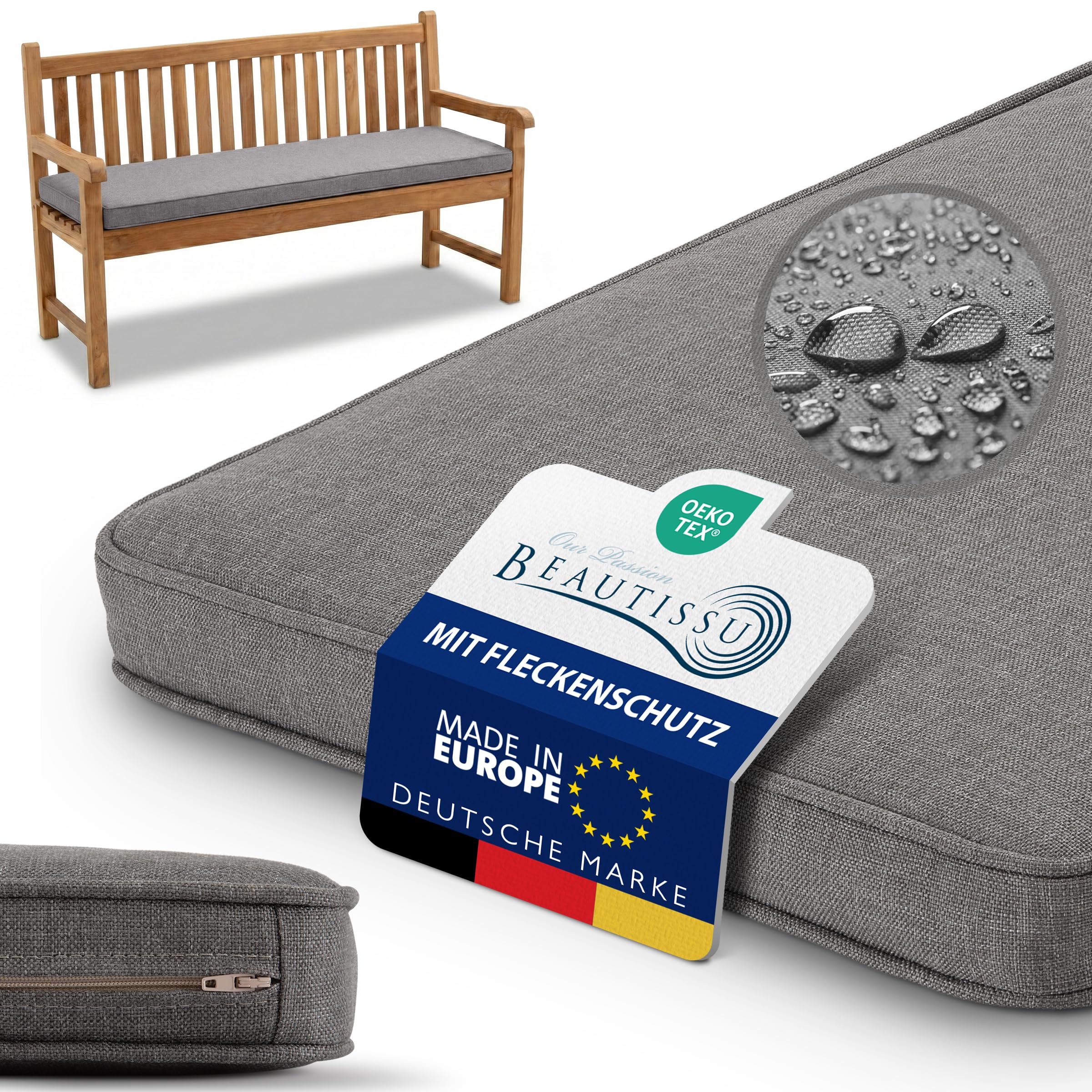 Beautissu Bankauflage Outdoor Wetterfest – Calme BK