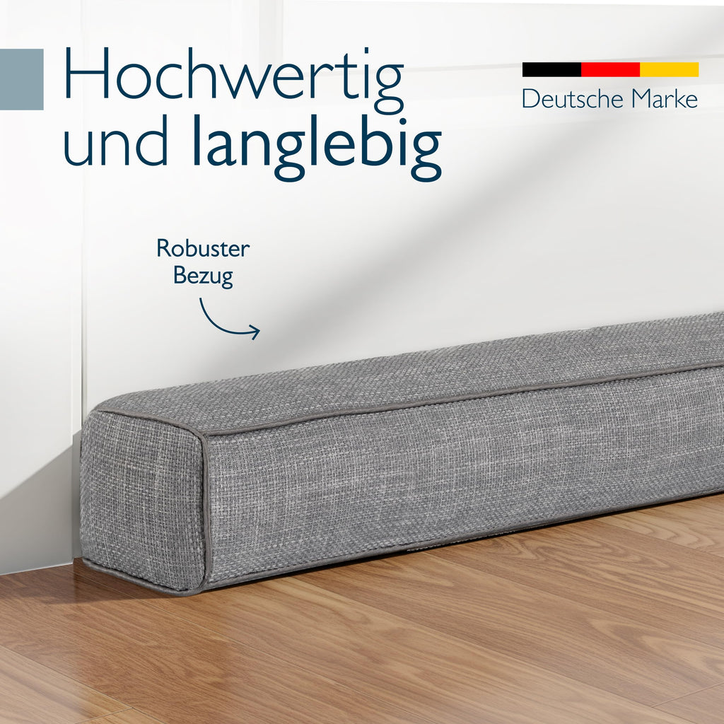Beautissu Zugluftstopper für Türen & Fenster in div. Farben & Größen – Marin