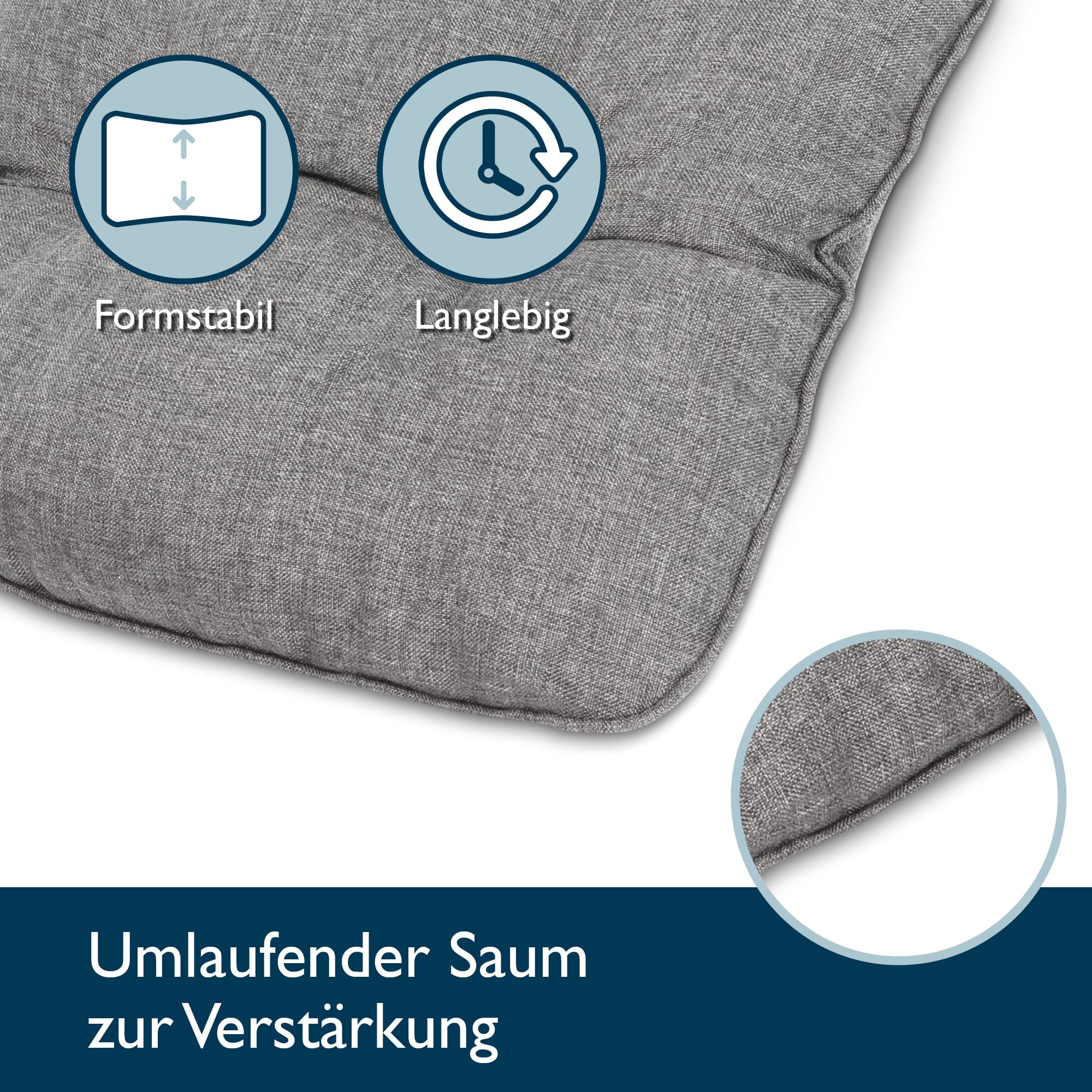 Beautissu Outdoor Loungekissen 60x60cm BeauFlair