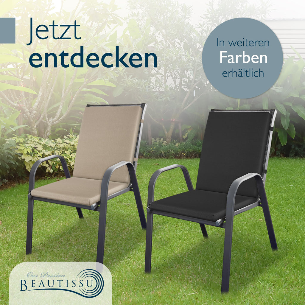 Beautissu Premium Niedriglehner Auflage 100x50cm