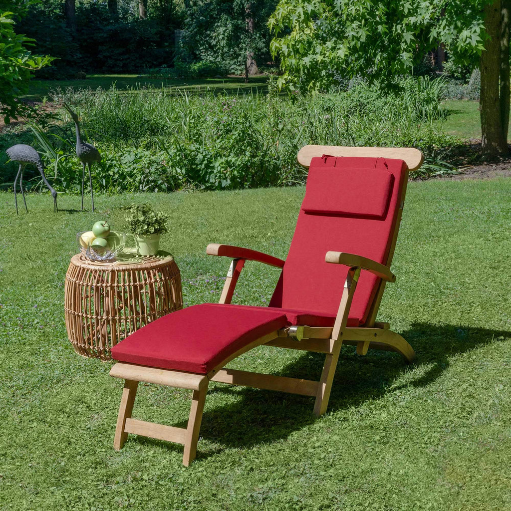 Beautissu Luxus Deckchair Auflage Sonnenliege 175x45x5cm LoftLux DC