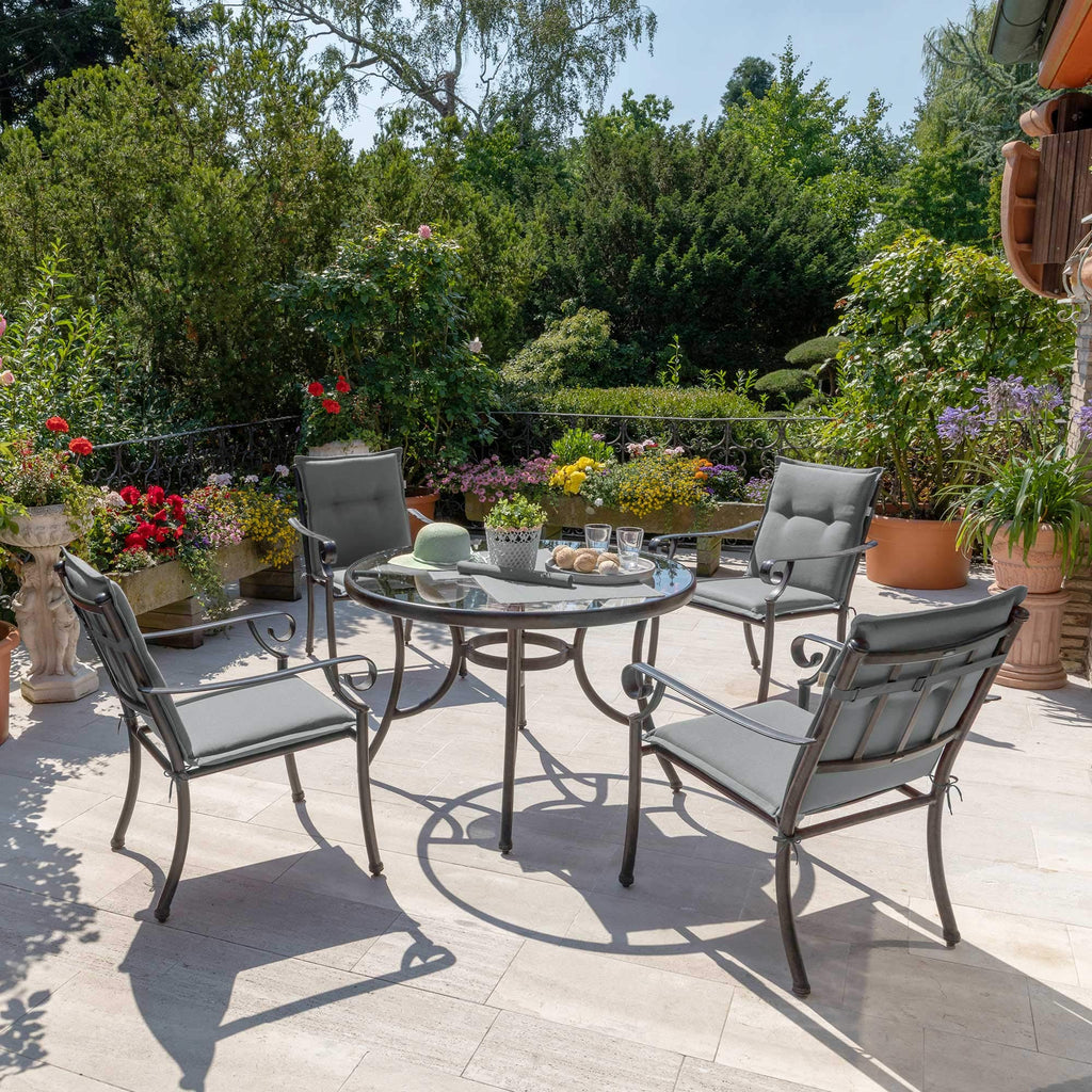 Beautissu Niedriglehner Auflage Gartenstuhl 100x50x6 cm Loft NL