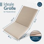 Beautissu Premium Niedriglehner Auflage 100x50cm